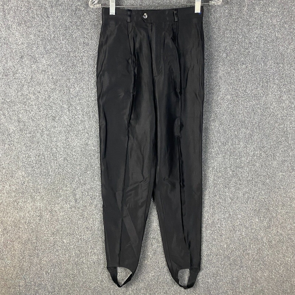Vintage Georges Marciano Pants Women's Size‎ 8 Black Cotton Blend